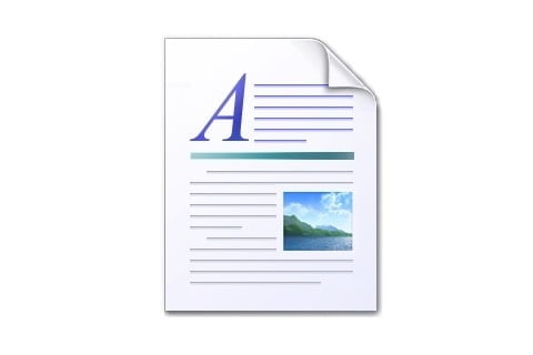 Wordpad Document Icon