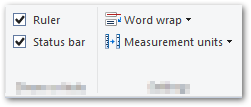 WordPad Setting group