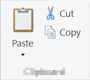 WordPad Clipboard group